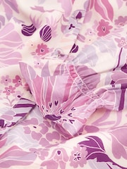 Fabienne Chapot Pink Marilene Floral Print Midi Dress With Linen - Image 6 of 6