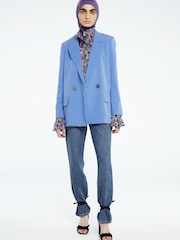 Fabienne Chapot Blue Benny Oversized Blazer - Image 3 of 5