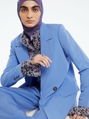 Fabienne Chapot Blue Benny Oversized Blazer - Image 4 of 5