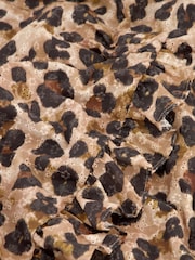Fabienne Chapot Marley Brown Leopard Print Mini Wrap Dress - Image 4 of 4