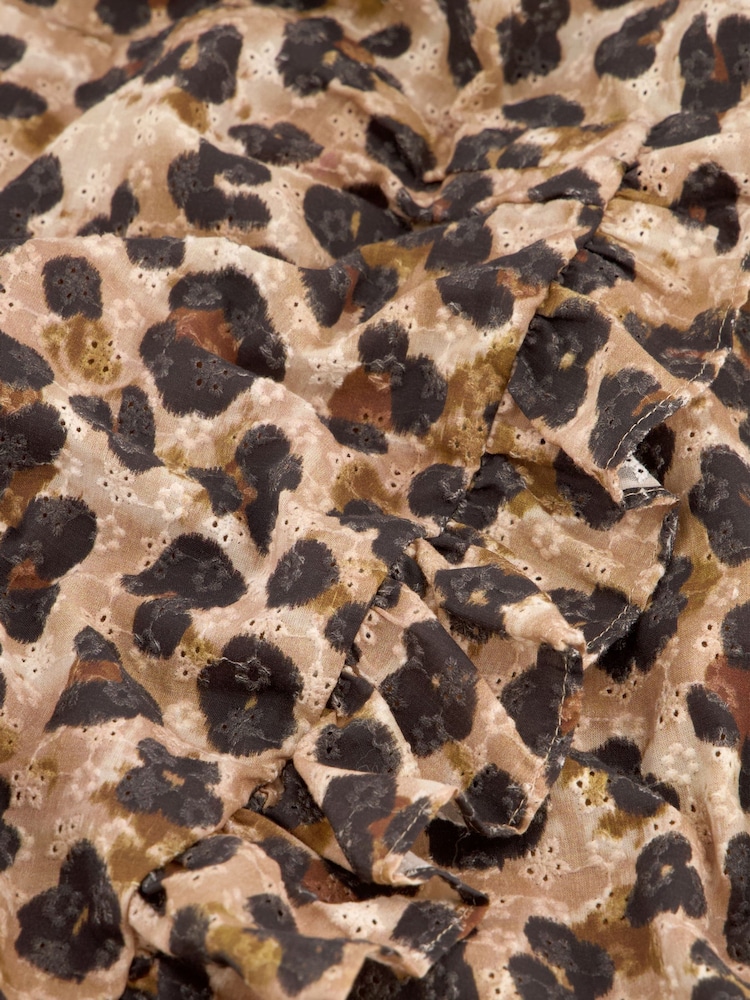 Fabienne Chapot Marley Brown Leopard Print Mini Wrap Dress - Image 4 of 4