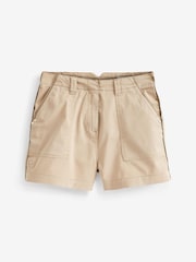 Steinfarben/Natur - Cargo-Utility-Shorts aus Baumwolle - Bild 5 von 5
