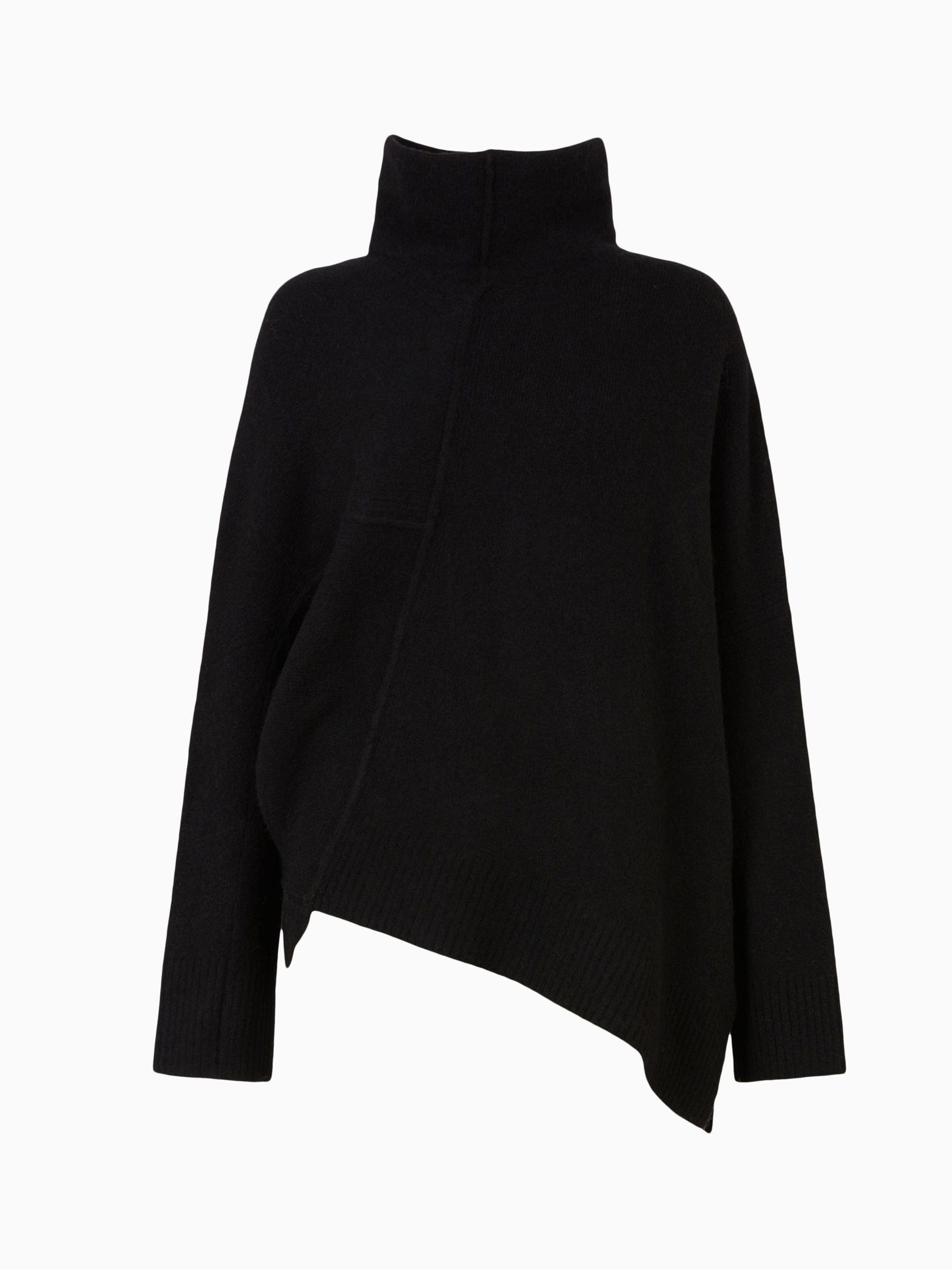 Buy AllSaints Black Lock Roll Neck Jumper from Next Luxembourg