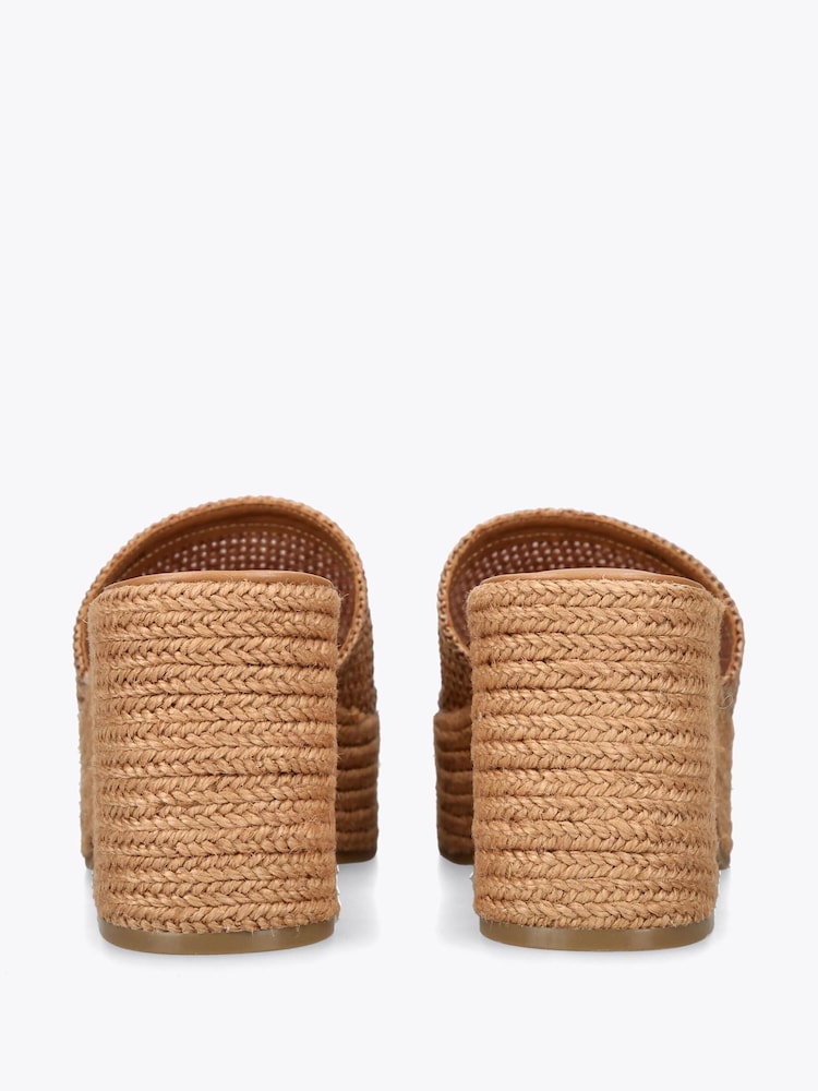 Steve Madden Brown Trippy Raffia Sandals - Image 4 of 4