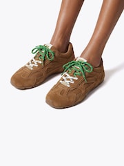Steve Madden Tan Brown Aziel Trainers - Image 1 of 5