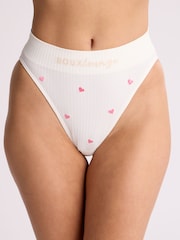 Boux Avenue White Nursing Bralette And Thongs Set - Image 5 of 6