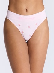 Boux Avenue Pink Nursing Bralette And Thongs Set - Image 2 of 6