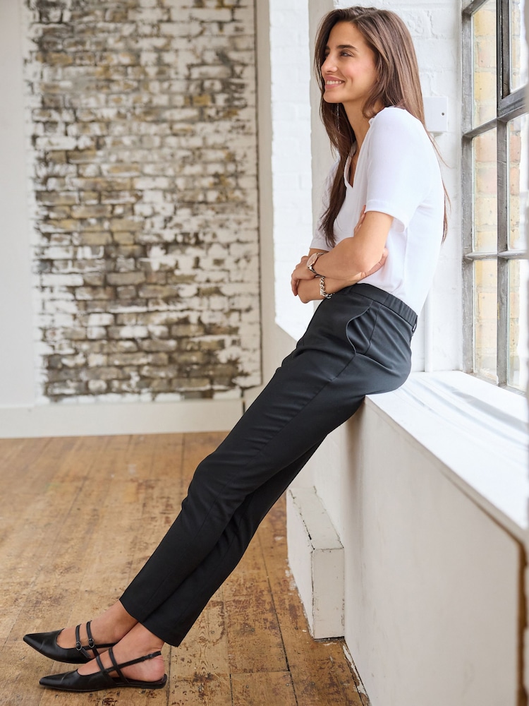 Black Tailored Stretch Skinny Trousers - Image 2 of 6