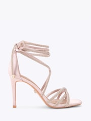 Carvela Pink Paparazzi Tie Sandals - Image 1 of 4