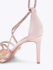 Carvela Pink Paparazzi Tie Sandals - Image 3 of 4