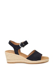 Gabor Blue Monica Wedge Heeled Sandals - Image 1 of 5