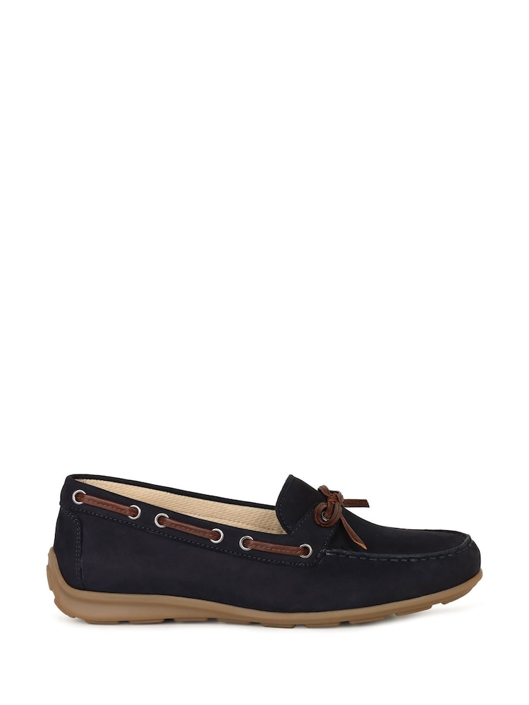 Gabor Blue Evie Nubuck Loafers - Image 1 of 5 Gabor Blue Evie Nubuck Loafers - Image 1 of 5