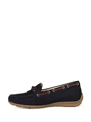Gabor Blue Evie Nubuck Loafers - Image 2 of 5