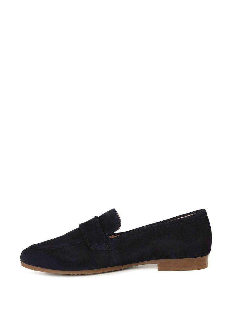 Gabor Blue Calm Suede Loafers - Image 2 of 5 Gabor Blue Calm Suede Loafers - Image 2 of 5