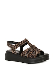 Gabor Animal Abel Wedge Heeled Sandals - Image 3 of 5