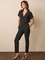 Black Tailored Stretch Slim Trousers - Image 1 of 6