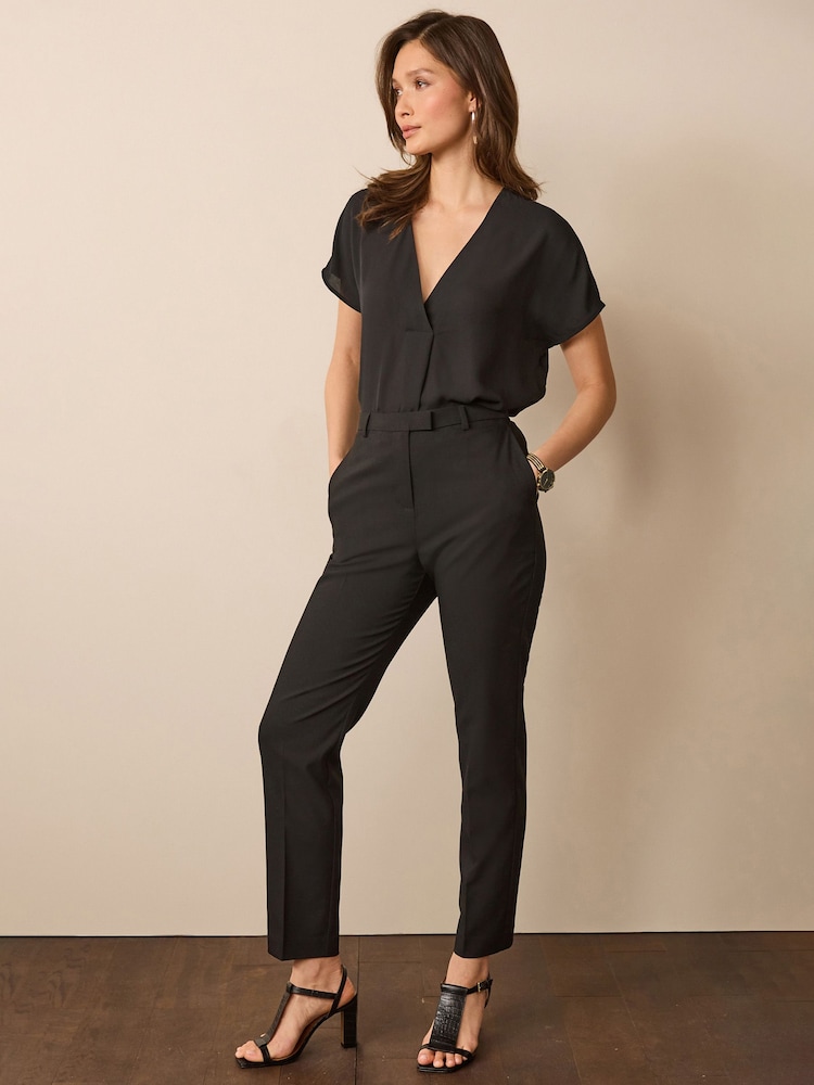 Black Tailored Stretch Slim Trousers - Image 1 of 6