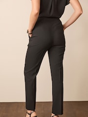 Black Tailored Stretch Slim Trousers - Image 3 of 6