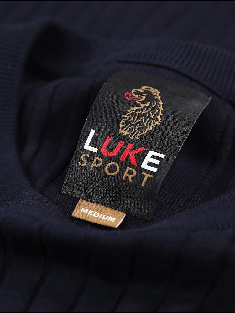 Luke 1977 Spare Rib Knitwear 100% Cotton Jumper - Image 7 of 7