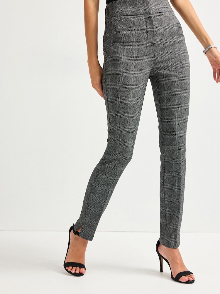 Kariert - Shapewear Skinny-Hose - Bild 1 von 6