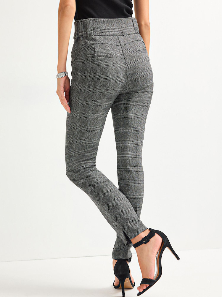Kariert - Shapewear Skinny-Hose - Bild 2 von 6