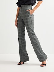 Check Shapewear Bootcut Trousers - Image 1 of 6