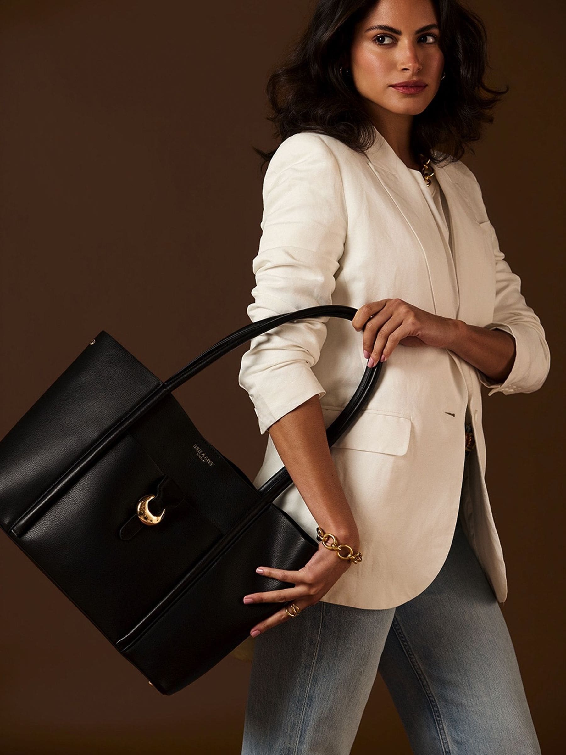 Luella Grey Women's Black 'Lilibet' Laptop Tote In - Image 1
