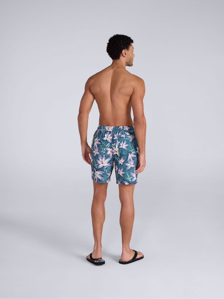 Animal Green Deep Dive Quick Drying Printed Boardshorts - Image 2 of 4