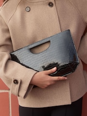 Friends Like These Black Large Top Handle Clutch Bag - Image 1 of 7