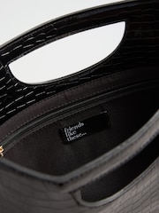 Friends Like These Black Large Top Handle Clutch Bag - Image 7 of 7