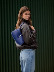 Friends Like These Cobalt Blue Tab Detail Shoulder Bag - Image 4 of 7
