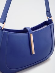 Friends Like These Cobalt Blue Tab Detail Shoulder Bag - Image 6 of 7