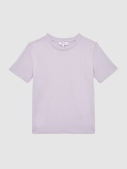 Reiss Lilac Purple Bless Junior Crew Neck T-Shirt - Image 2 of 7