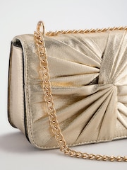 Friends Like These Gold Knotted Detail Shoulder Bag - Image 7 of 8