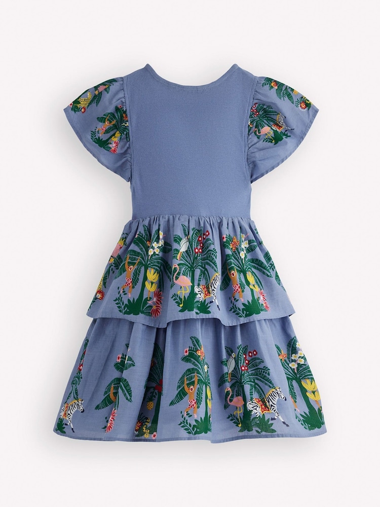Boden Blue Woven Mix Twirly Dress - Image 2 of 3