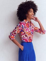 Boden Pink Sienna Linen Shirt - Image 4 of 5