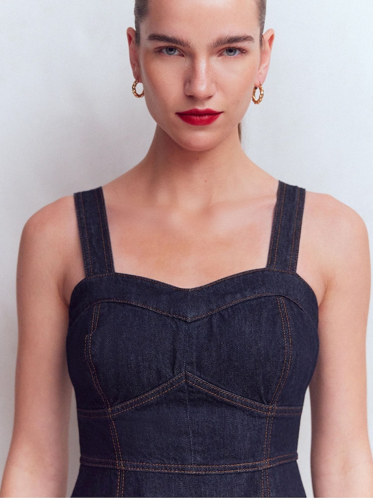 Boden Джинсова сукня з панельним ліфом - Image 2 of 6