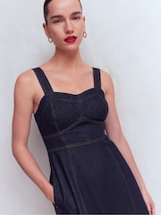 Boden Джинсова сукня з панельним ліфом - Image 4 of 6