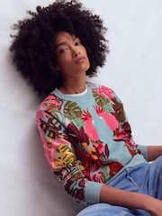 Boden Blue Rosa Printed Sweatshirt - Image 2 of 5