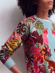 Boden Blue Rosa Printed Sweatshirt - Image 3 of 5