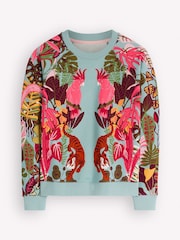 Boden Blue Rosa Printed Sweatshirt - Image 5 of 5