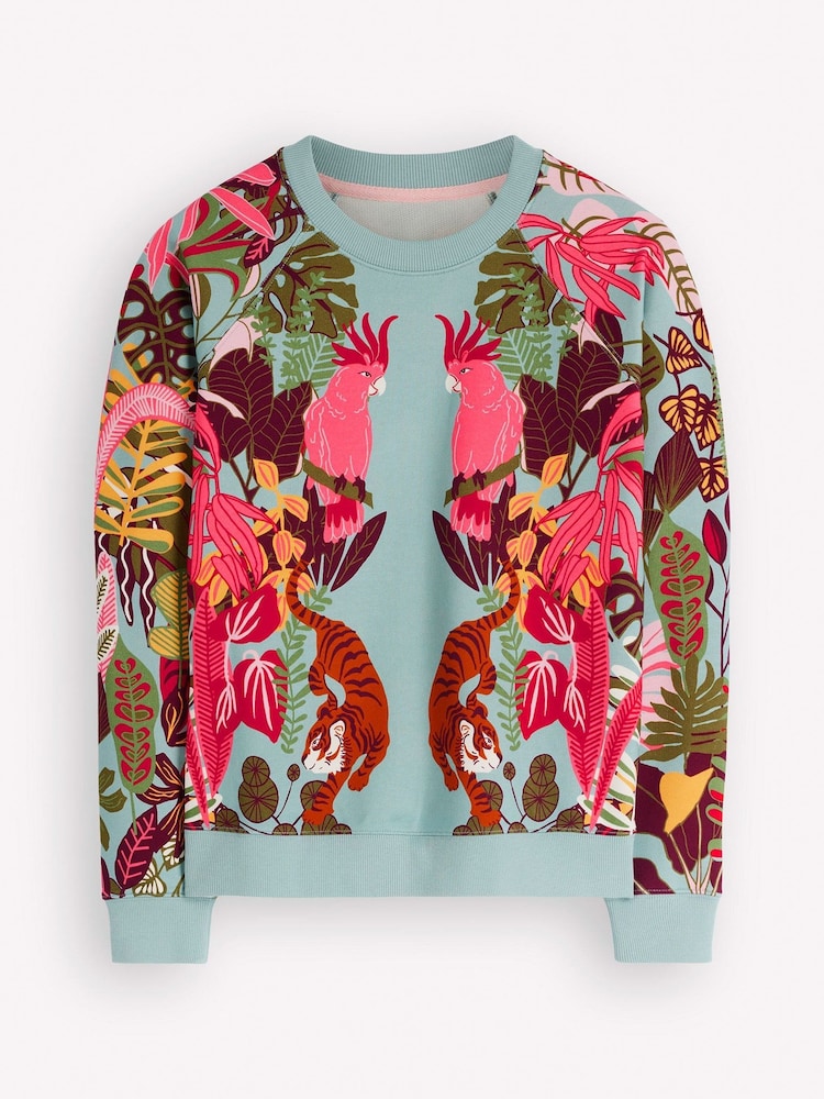 Boden Blue Rosa Printed Sweatshirt - Image 5 of 5