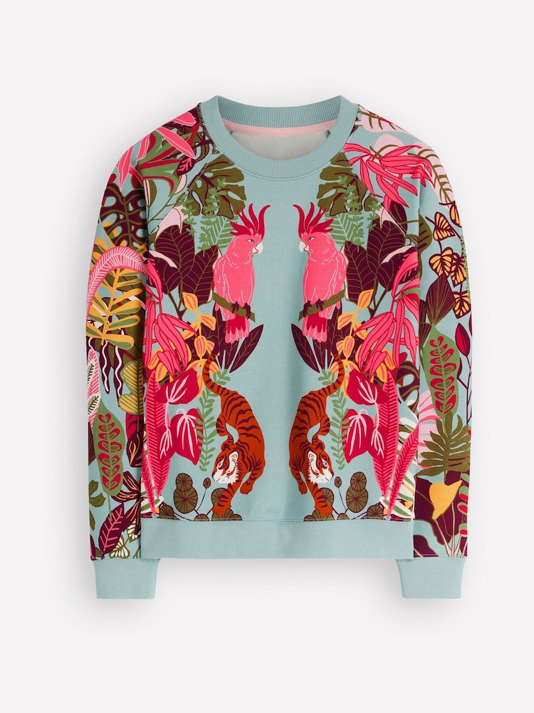Boden Blue Rosa Printed Sweatshirt - Image 6 of 6 Boden Blue Rosa Printed Sweatshirt - Image 6 of 6