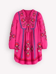 Boden – Pia – Kleid aus Leinenmischung mit Passe - Bild 5 von 5