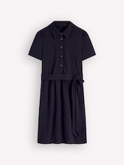 Boden Blue Patti Short Jersey Shirt Dress - Image 7 of 7