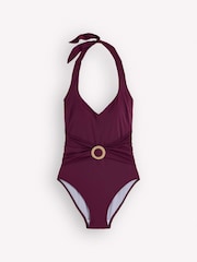 Boden Purple Sorrento Hoop Sash Swimsuit - Image 1 of 2