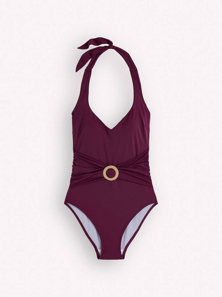 Boden Purple Sorrento Hoop Sash Swimsuit - Image 1 of 2