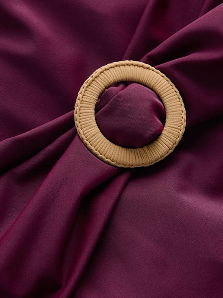 Boden Purple Sorrento Hoop Sash Swimsuit - Image 2 of 2