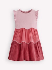 Boden Scallop Double Cloth Dress - 3的图像1｝