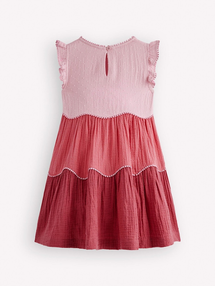 Boden Scallop Double Cloth Dress - 3的图像2｝